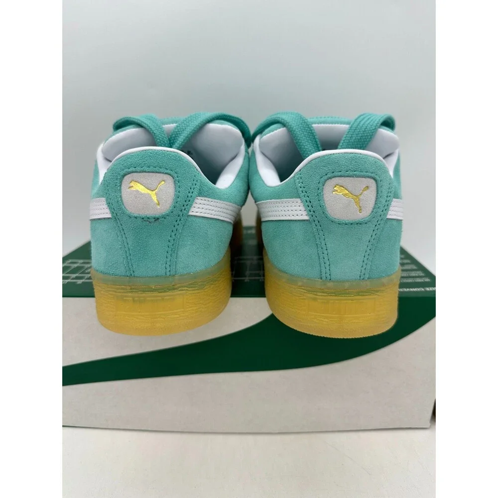 Puma Suede XL Men's Size 10.5 Aqua Blue White Athletic Shoes 395205 53
